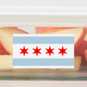 Chicago city flag custom multipurpose labels ラベル (貼付)