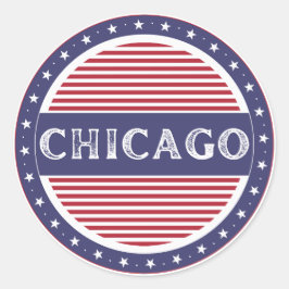 Chicago City Pride Emblem – American Identity ラウンドシール