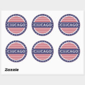 Chicago City Pride Emblem – American Identity ラウンドシール (シート)