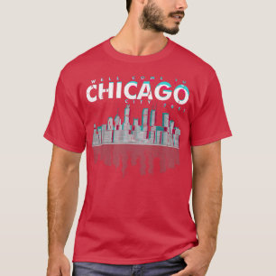 Chicago City Skyline Lights at Night Urban Cover A Tシャツ