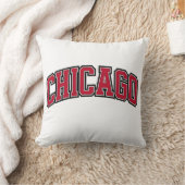 Chicago Classic Bold Typography Design for City クッション (ブランケット)