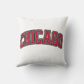 Chicago Classic Bold Typography Design for City クッション (裏面)