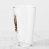 Chicago El Train in the Winter Snow タンブラーグラス (左)