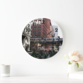 Chicago Elevated Loop Train ラージ壁時計 (ホーム)