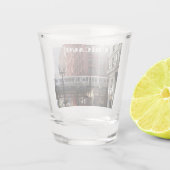Chicago Elevated Loop Train Photo ショットグラス (裏面)