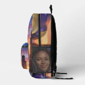 CHICAGO - FEMALE SUPERHERO プリントバックパック (右)