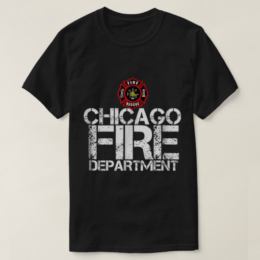 Chicago Fire Department TシャツファイアハウスTシャツ Tシャツ (デザイン正面)