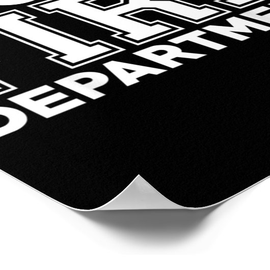 Chicago Fire Rescue Department Firefighter ポスター (角)