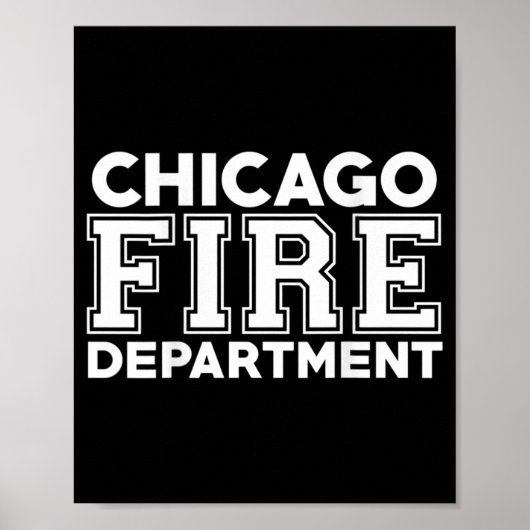 Chicago Fire Rescue Department Firefighter ポスター (正面)