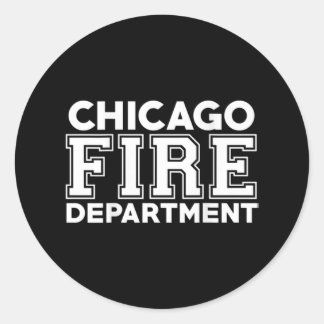Chicago Fire Rescue Department Firefighter ラウンドシール