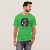 Chicago Football Helmet Sugar Skull Day Of The Dea Tシャツ (正面フル)