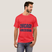 Chicago GPS Coordinates Chi-Town Windy City Souths Tシャツ (正面フル)