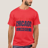 Chicago GPS Coordinates Chi-Town Windy City Souths Tシャツ (正面)