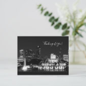 Chicago Grant Park Grayscale 考える'S Of You ポストカード (スタンド正面)