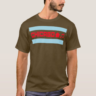 Chicago House Music - Chicago Flag DJ EDM Tシャツ
