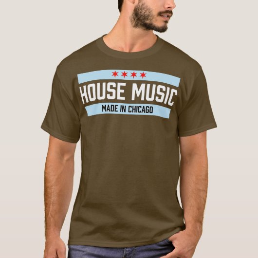 Chicago House Music - Dance Disco DJ Gift Tシャツ (正面)