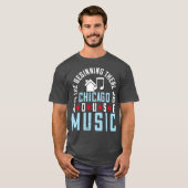 Chicago House Music - Disco EDM DJヴィンテージ Tシャツ (正面フル)