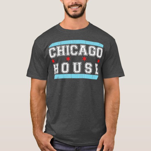 Chicago House Music - Flag DJ Gift Tシャツ (正面)
