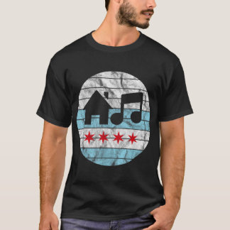 Chicago House Music Vintage DJ EDM  Tシャツ