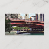 Chicago IL – コロンバスDr. Bridgeの下の水タクシー 名刺 (裏面)