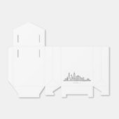 Chicago IL Cityscape Illustration フェイバーボックス (折り畳みなし)