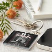 Chicago Illinois キーホルダー (正面右)