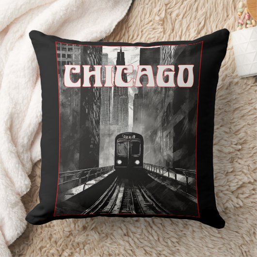 Chicago Illinois クッション (ブランケット)