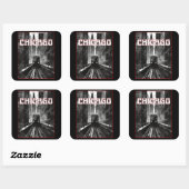 Chicago Illinois スクエアシール (シート)