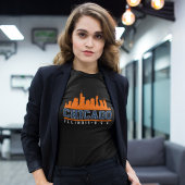 Chicago Illinois Beatiful Skyline Tシャツ