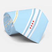 Chicago (Illinois) city flag Neck Tie ネクタイ (ロール)