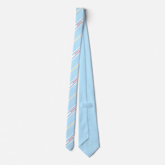 Chicago (Illinois) city flag Neck Tie ネクタイ (裏面)
