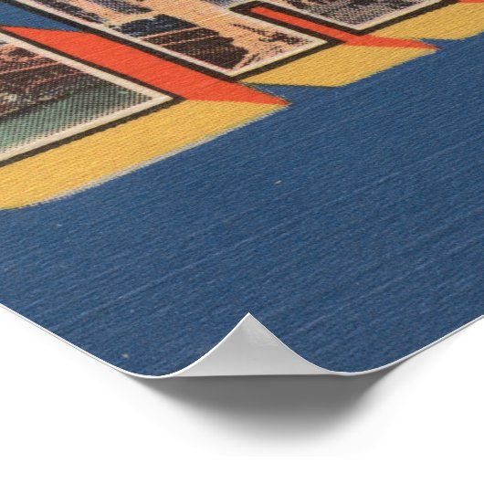 Chicago, Illinois - Large Letter Scenes ポスター (角)