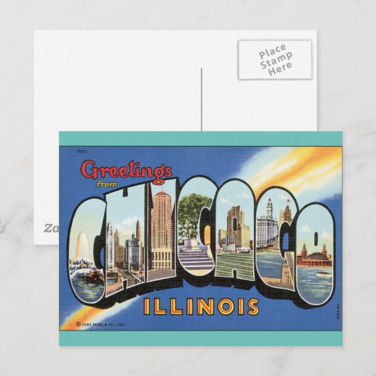 Chicago Illinois Postcard ポストカード (正面/裏面)