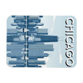 Chicago Illinois Travel マグネット (横)