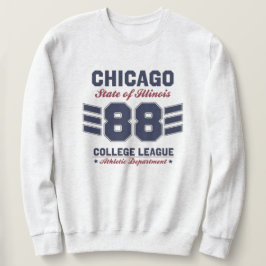 CHICAGO ILLINOIS VARSITY SCRIPT CLASSIC SPORTS JER スウェットシャツ