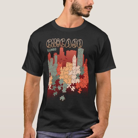 Chicago In Illinois Travel Souvenir Tシャツ (正面)