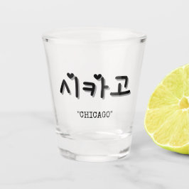 Chicago in Korean 시카고 SOJU ショットグラス