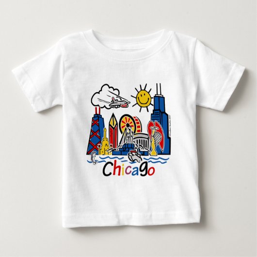 Chicago-KIDS-[変換済み] ベビーTシャツ (正面)