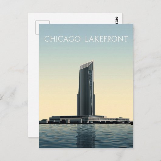 Chicago Lakefront: Modern Tower ポストカード (正面/裏面)