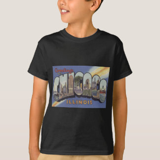 Chicago Large Letterヴィンテージテーマ Tシャツ
