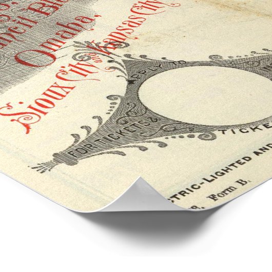 Chicago Milwaukee and St Paul Railway ポスター (角)