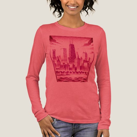 CHICAGO PlumグラフィックTシャツ トライブレンドＴシャツ (正面)