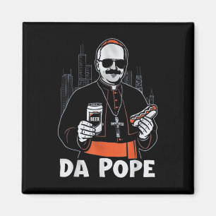 Chicago Pope Leo Xiv "da Pope" T-shirt.png マグネット