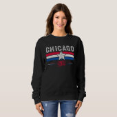 Chicago Retro Vintage Women Men Kids スウェットシャツ (正面フル)