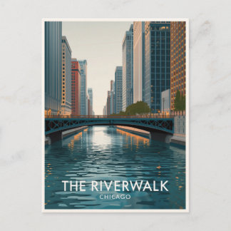 Chicago Riverwalk: Downtown Views ポストカード
