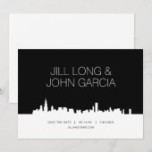 Chicago Save the Date 招待状 (正面/裏面)