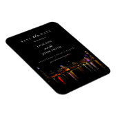 Chicago Skylineフラット日付カードを保存 マグネット (右側)