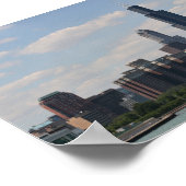 Chicago skyline as seen from adler planetarium ポスター (角)