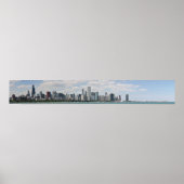 Chicago skyline as seen from adler planetarium ポスター (正面)