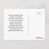 Chicago Skyline Etched Framed The Date 案内ポストカード (裏面)